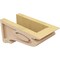 Ekena Millwork 5"W x 10"D x 5"H Wide Scroll Rough Cedar Woodgrain TimberThane Corbel, Primed Tan CORUR05X10X05SCRRCPR - alternate 6